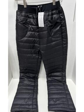 Windproof Pants Women's Winter Warm Cozy Black Size 14-16 Lightweight Thick NEW